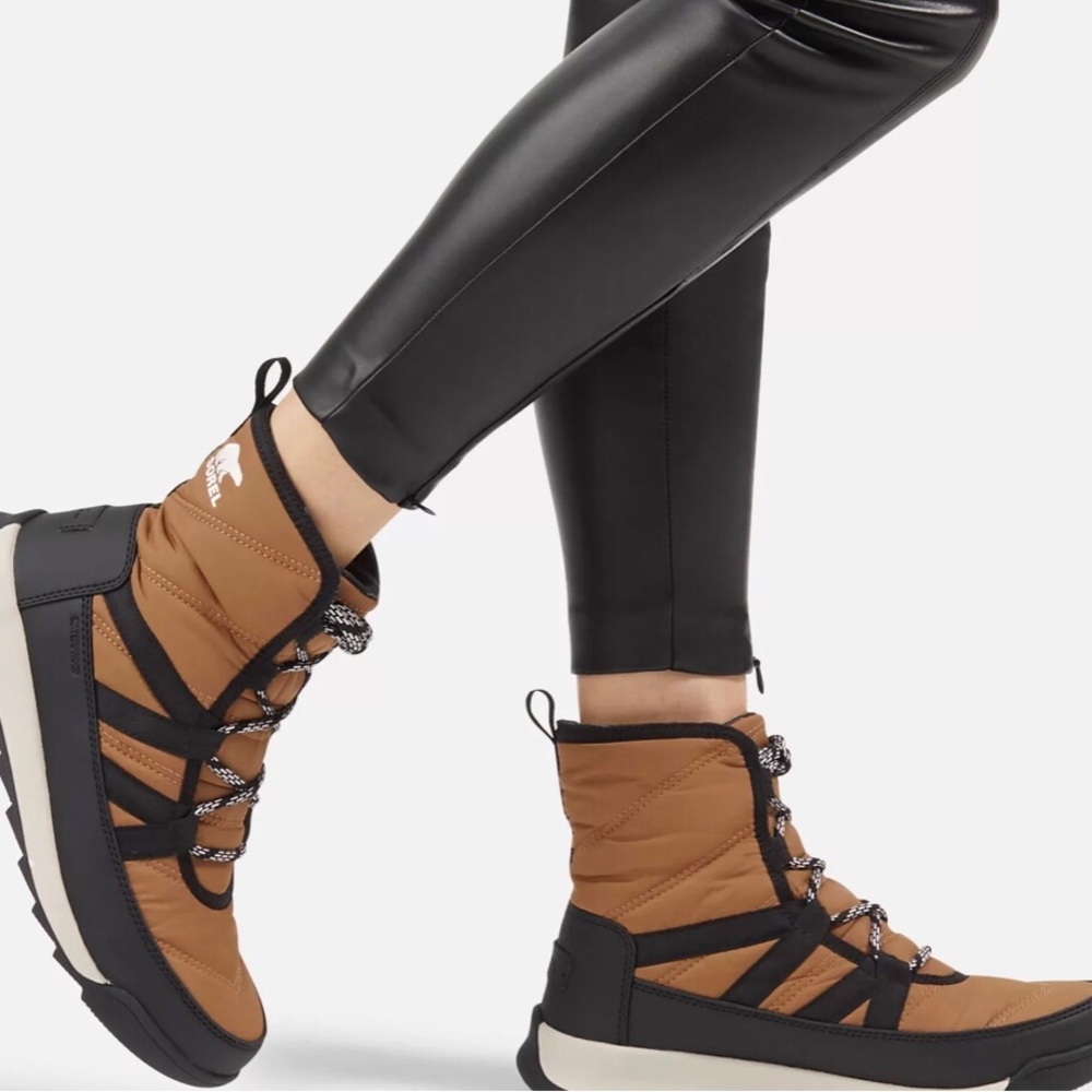Women’s Whitney Camel Brown Short Lace Boots